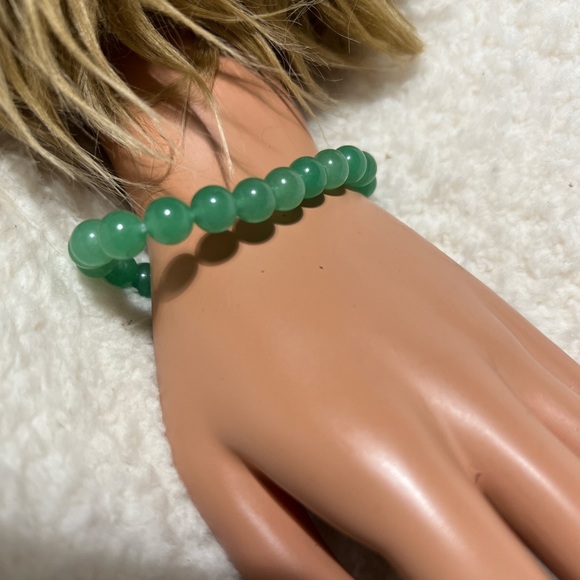 handmade Jewelry - Bracelet  8mm Natural Green Aventurine